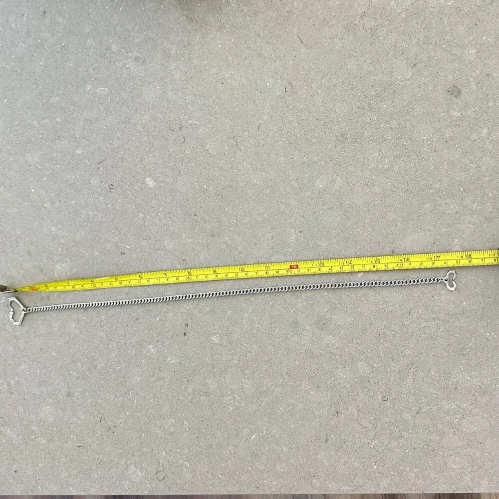 Vintage Kreisler Silver Curb Watch Chain